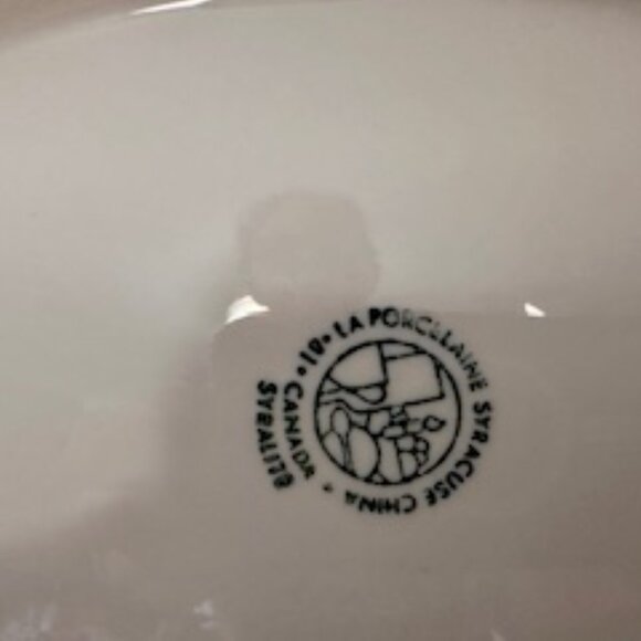 Vintage Syracuse‎ China Canada Series Mid-Century Geometric Oval Platter - Picture 3 of 3